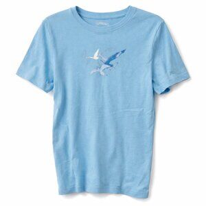 🦜NORTHERN RELECTIONS 100% Cotton Blue T-shirt with Bird print - M